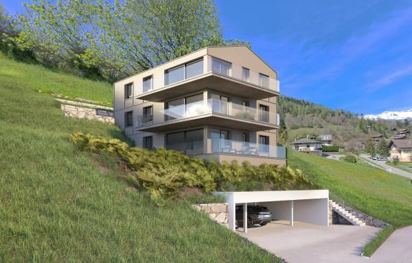 Immobilie in Fortunau - Charmant appartement de 2.5 pièces avec vue à Fortunau (Ayent) - Bild 0