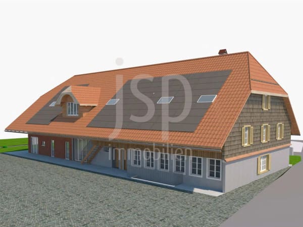 Immobilie in Schwarzenburg - UngewÃ¶hnliche 4.5 Zimmer Wohnung mit grosszÃ¼giger Galerie - Bild 2