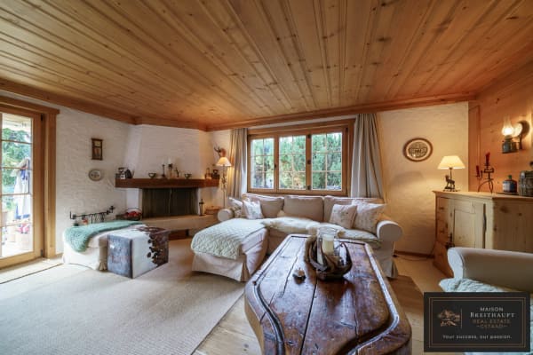 Immobilie in Schönried - Heimelige 3.5-Zi.-Gartenwohnung mit Terrasse in Schönried - Bild 0