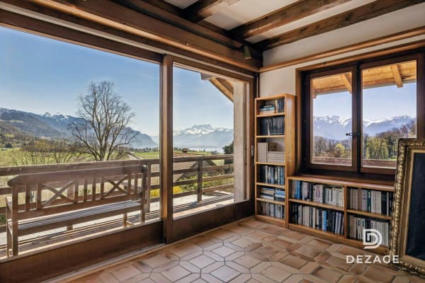 Immobilie in Corsier-sur-vevey - Maison familiale à moins de 10 minutes du centre de Vevey : Calme, nature et vue panoramique - Bild 6