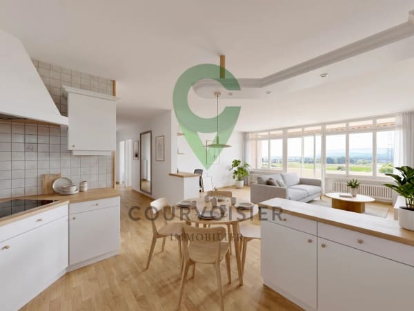 Immobilie in Borex - Appartement Ã  rafraÃ®chir avec vue dÃ©gagÃ©e et piscine de rÃ©sidence - Bild 0