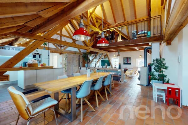 Immobilie in Mézières Fr - Magnifique Duplex sous les toits : l'espace et l'esprit d'une maison - Bild 1
