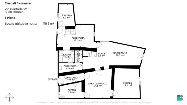 Immobilie in Cabbio - Caratteristica e ristrutturabile casa di 5 locali a Cabbio - Bild 8
