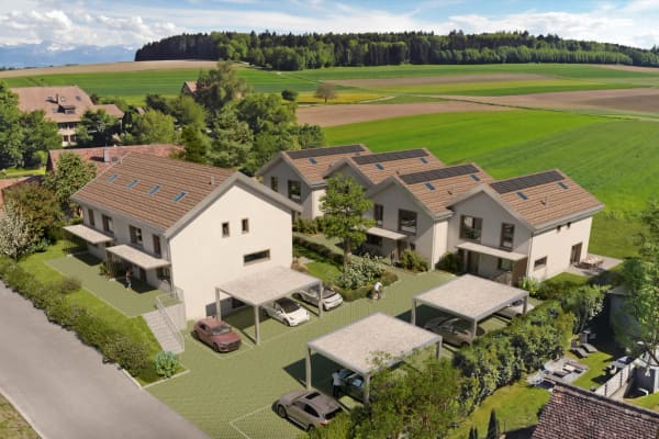Immobilie in Thierrens - NOUVEAU PROJET DE 6 VILLAS FAMILIALES Ã€ THIERRENS AVEC JARDINS ! - Bild 1