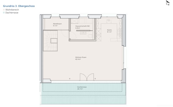 Immobilie in Watt - Moderne 4.5-Zimmer-Attika-Maisonette in Ã¶kologischer Vorzeige-Siedlung mit grosser Terrasse - Bild 15