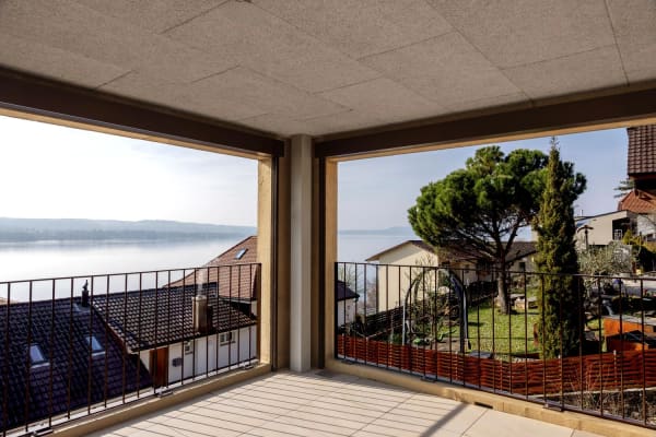 Immobilie in Tüscherz-alfermée - Terrassenhaus mit unverbaubarer Seesicht - alles auf einer Ebene - Bild 2