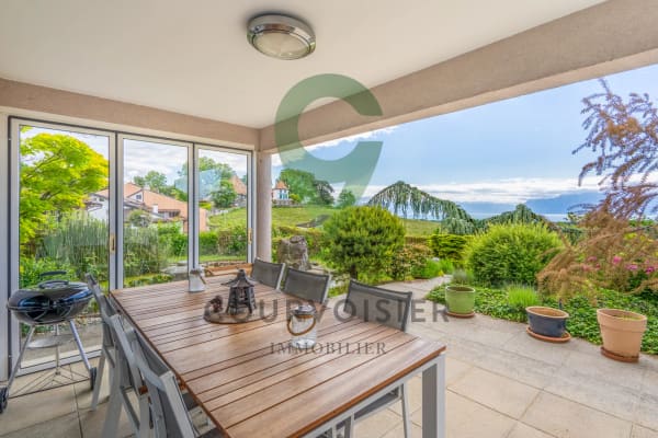 Immobilie in Denens - Maison jumelle de 7.5 piÃ¨ces avec belle vue sur le lac - Bild 2