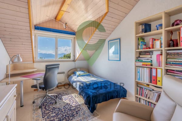 Immobilie in Denens - Maison jumelle de 7.5 piÃ¨ces avec belle vue sur le lac - Bild 5