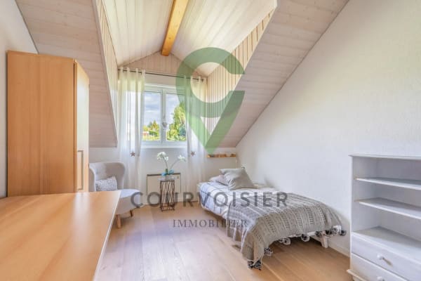 Immobilie in Denens - Maison jumelle de 7.5 piÃ¨ces avec belle vue sur le lac - Bild 6