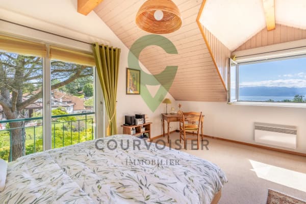 Immobilie in Denens - Maison jumelle de 7.5 piÃ¨ces avec belle vue sur le lac - Bild 7
