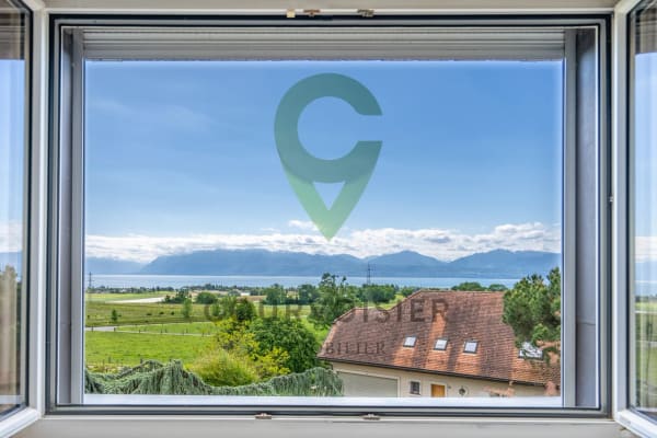 Immobilie in Denens - Maison jumelle de 7.5 piÃ¨ces avec belle vue sur le lac - Bild 8
