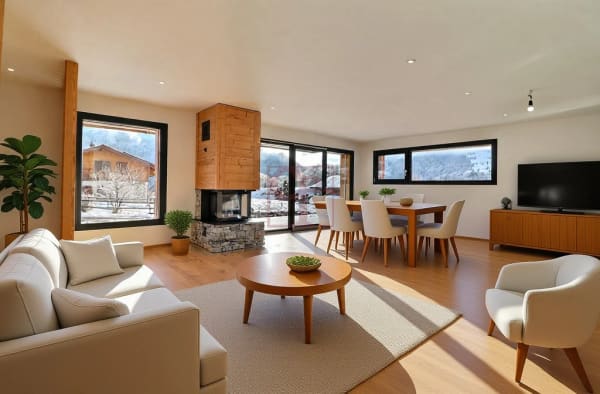 Immobilie in Les Sciernes-d'albeuve - Les Sciernes-d'Albeuve - Chalets contemporains - Bild 6