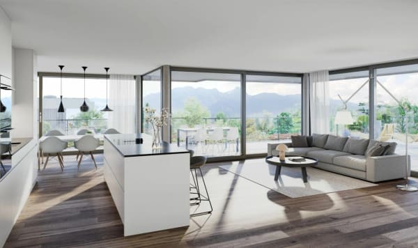 Immobilie in Hilterfingen - Wohnen wie im Einfamilienhaus - Neubau 4½-Zi-Gartenwohnung - Bild 1