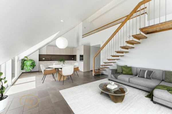 Immobilie in Lengnau Ag - Lichtdurchflutete Maisonette-Wohnung mit Galerie, Weitblick und Abendsonne - Bild 4