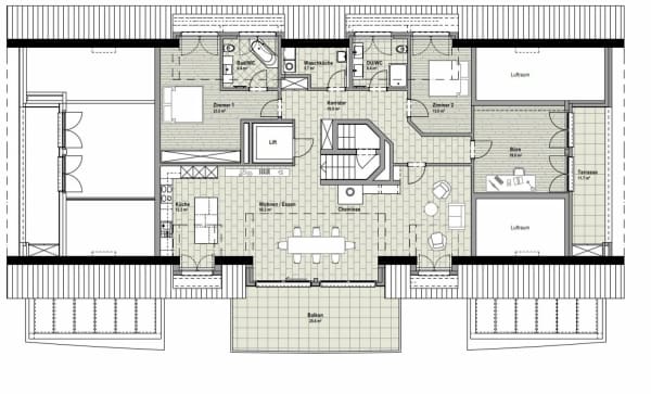 Immobilie in Udligenswil - GrosszÃ¼gige 4.5-Zimmer-Attika-Wohnung mit zwei TiefgaragenplÃ¤tzen, zwei Kellern - Bild 22