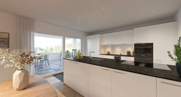 Immobilie in Lichtensteig - LebensqualitÃ¤t auf einen Blick: Neubauwohnung mit Weitsicht ins GrÃ¼ne - Bild 4
