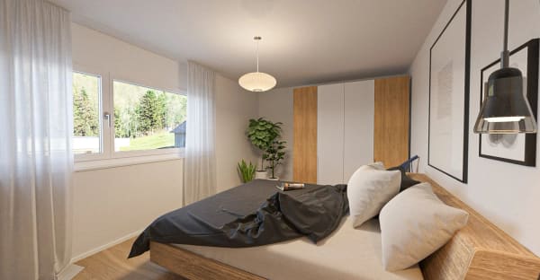 Immobilie in Lichtensteig - LebensqualitÃ¤t auf einen Blick: Neubauwohnung mit Weitsicht ins GrÃ¼ne - Bild 5