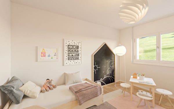 Immobilie in Lichtensteig - LebensqualitÃ¤t auf einen Blick: Neubauwohnung mit Weitsicht ins GrÃ¼ne - Bild 6