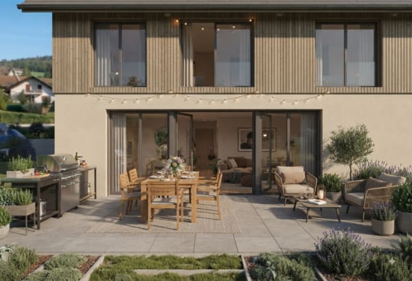 Immobilie in Sonvilier - Rez-de-chaussÃ©e avec terrasse - Bild 0