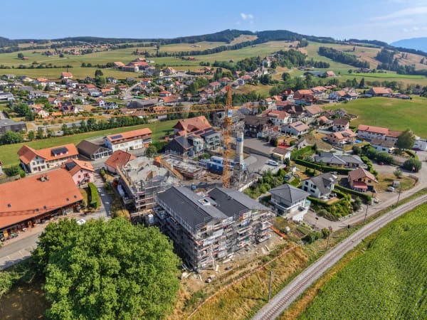 Immobilie in Vaulruz - Appartement rez de jardin  - www.loreedumoleson.ch -  3.5  86m2 - Bild 1