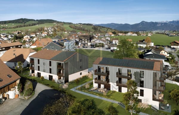 Immobilie in Vaulruz - Appartement rez de jardin  - www.loreedumoleson.ch -  3.5  86m2 - Bild 3