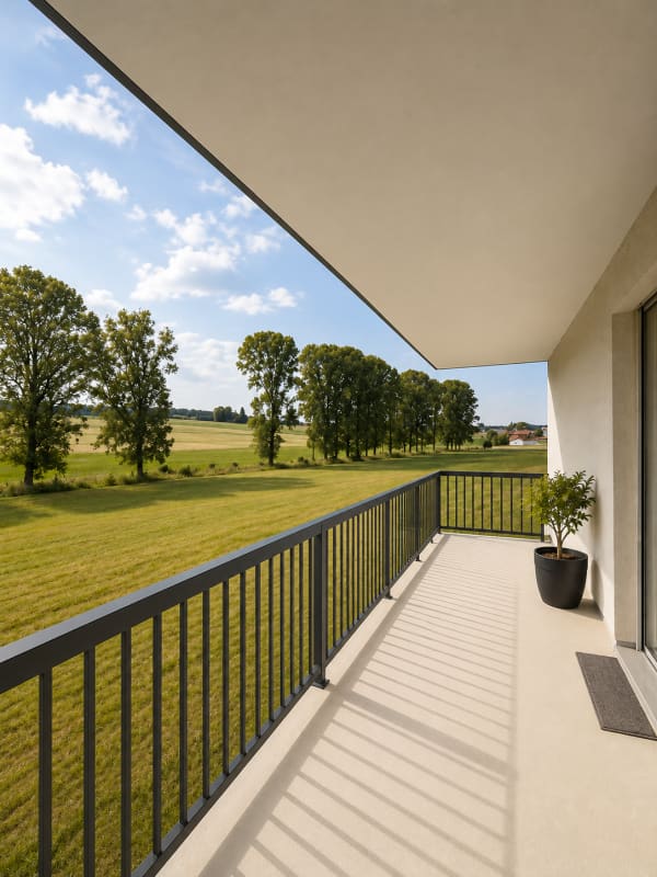 Immobilie in Villaraboud - Charmant appartement de 3.5 piÃ¨ces avec balcon et vue dÃ©gagÃ©e Ã  Villaraboud - Bild 0