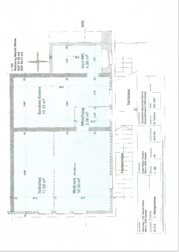Immobilie in Gampel-bratsch - Fort potentiel de valorisation Ã  Gampel â€“ Appartement 2,5 piÃ¨ces Ã  rÃ©nover - Bild 12