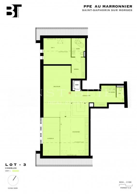 Immobilie in Echichens - PROMOTION SUR PLANS - Magnifique duplex de standing 6 pièces avec loggia - 189m2 - Bild 9