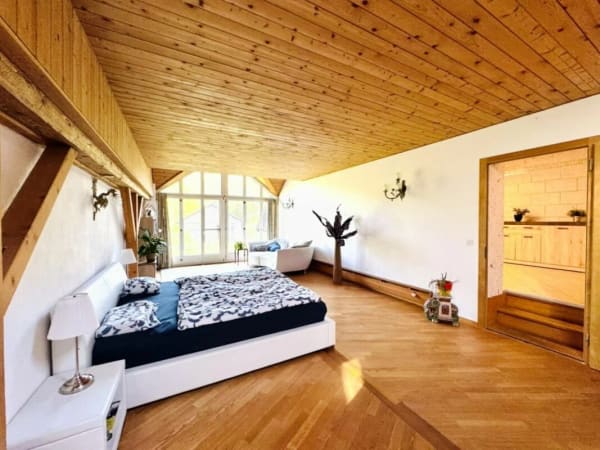 Immobilie in Schönholzerswilen - Grosses freistehendes 7.5-Zimmer-Bauernhaus für Pferdeliebhaber oder Kleintierhalter! Pferdeboxen, Remise, Wald und Wiesen .... - Bild 18