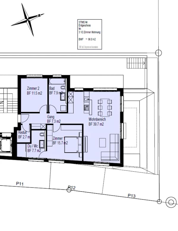 Immobilie in Montlingen - Exklusiver Neubau: 3.5 Zimmer- Gartenwohnung - Bild 8