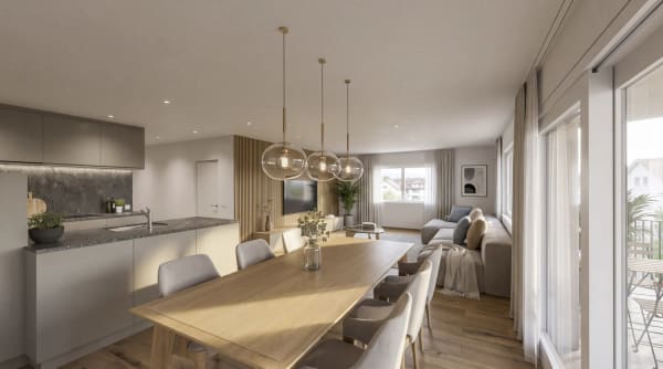 Immobilie in Montlingen - Exklusiver Neubau: 3.5 Zimmer Wohnung mit Balkon - Bild 2