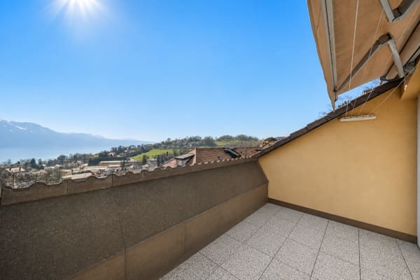 Immobilie in Chexbres - Appartement de 3,5 piÃ¨ces avec une magnifique vue sur le lac et les montagnes ! - Bild 1