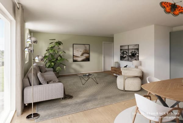 Immobilie in La Tour-de-trême - Magnifique appartement de 3.5 pces avec terrasse de plus de 22m2 - Bild 2