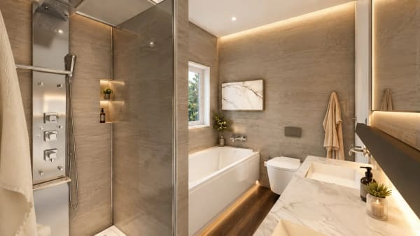 Immobilie in Brè Sopra Lugano - Casa a Schiera d'angolo 5.5 locali con giardino a Brè sopra Lugano - Bild 8