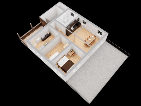 Immobilie in Unterschächen - 3.5-Zimmer-Wohnung im 1. OG der Residenz Posthaus - Projekt Posthaus Urigen - Bild 4