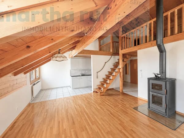 Immobilie in Heiligenschwendi - GemÃ¼tliche und charaktervolle 3.5- Zimmer Dachwohnung mit Galerie - Bild 2