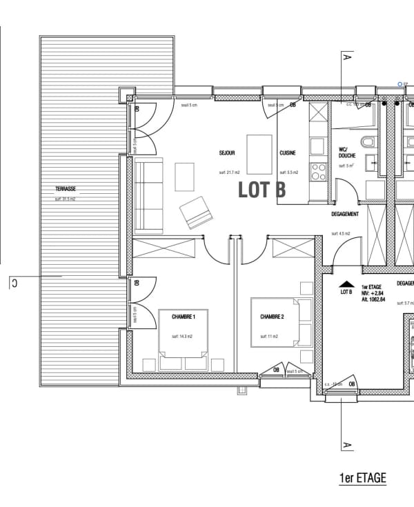 Immobilie in Les Paccots - CHALET 1909 - LOT B - 3.5P AVEC JARDIN - Bild 1