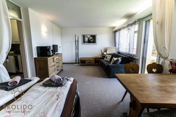 Immobilie in Riederalp - Grosses Studio-Apartment mit unverbaubarem Weitblick in der Aletscharena - Bild 2
