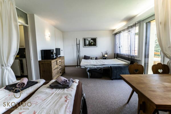 Immobilie in Riederalp - Grosses Studio-Apartment mit unverbaubarem Weitblick in der Aletscharena - Bild 5
