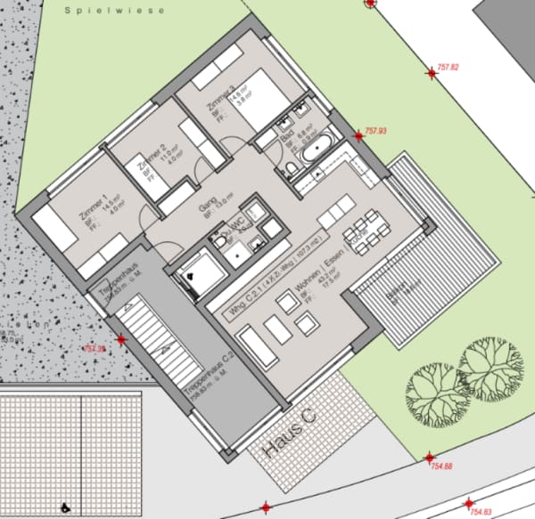 Immobilie in Mogelsberg - Ãœberbauung Sonnmatt: Wg. C 2.1  (2. Wohnsitzbewilligung) - Bild 16