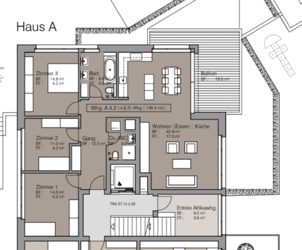Immobilie in Mogelsberg - Gesund wohnen mit Weitsicht - Zweitwohnung A4.2 - Bild 5