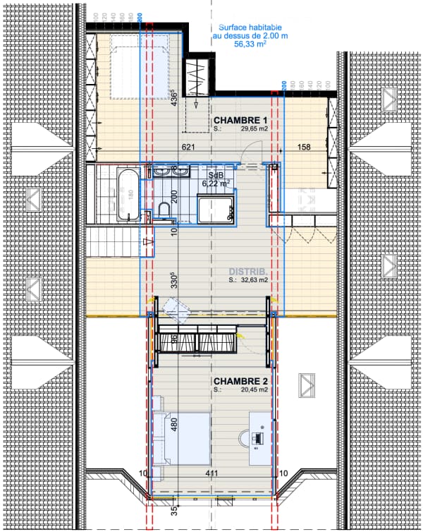 Immobilie in Mont-sur-rolle - Duplex 5,5 pièces, 231 m² — séjour de 90 m², suite, garage 6 véhicules - Bild 17
