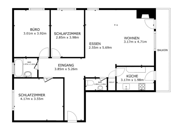 Immobilie in Toffen - Gepflegte 4.5- Zimmer Wohnung an ruhiger Lage - Bild 9
