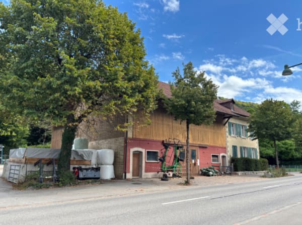 Immobilie in Tecknau - GrosszÃ¼giges Bauernhaus mit 2 Wohnungen, Stall & Scheune in der Wohn-/Gewerbezone - Bild 0
