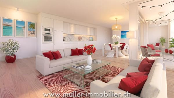 Immobilie in Ursy - Superbe appartement 3,5 piÃ¨ces avec balcon, vue nature Ã  4 min d'Ursy - Bild 0