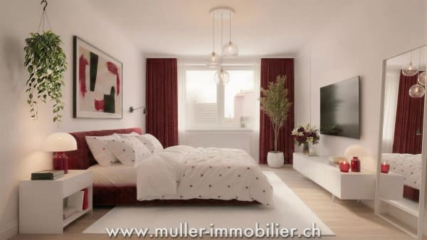 Immobilie in Ursy - Superbe appartement 3,5 piÃ¨ces avec balcon, vue nature Ã  4 min d'Ursy - Bild 4