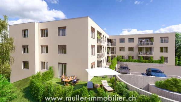 Immobilie in Ursy - Superbe appartement 3,5 piÃ¨ces avec balcon, vue nature Ã  4 min d'Ursy - Bild 8