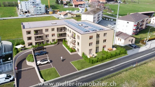Immobilie in Ursy - Superbe appartement 3,5 piÃ¨ces avec balcon, vue nature Ã  4 min d'Ursy - Bild 9