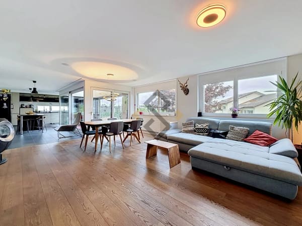 Immobilie in Granges-paccot - Attique familial d'exception de 140 m2 à Fribourg - Bild 2