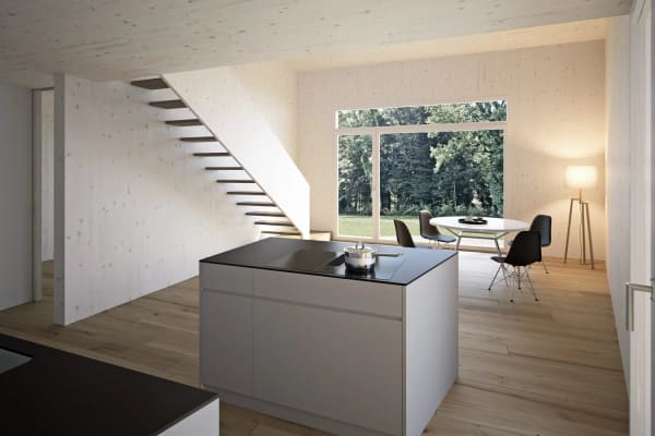 Immobilie in Kriegstetten - Wohnen mit Freiraum - moderne DoppelhaushÃ¤lfte im Atelierhaus-Stil - Bild 0